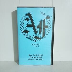 Agnostic Front VHS Live New York Florida 1985 1986 1987 Hardcore Punk Rock NYHC